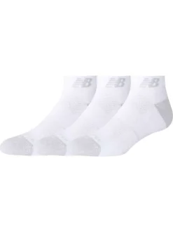 Lot de 3 paires de chaussettes blanches unies tailles basses avec logo