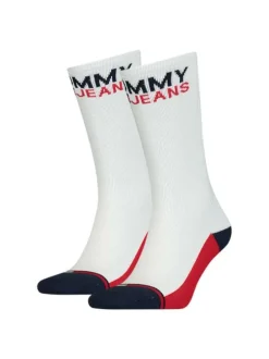 Lot de 2 paires de chaussettes hautes blanches en coton