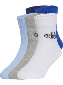 Lot de 5 paires de chaussettes basses multicolores unies avec le logo