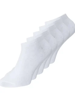 Lot de 5 paires de chaussettes blanches unies basses et identiques