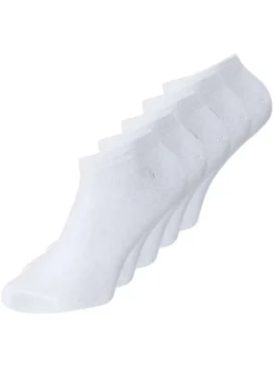 Lot de 5 paires de chaussettes blanches unies basses et identiques