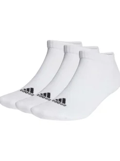 Lot de 3 paires de chaussettes coupe basse en coton blanc uni avec logo