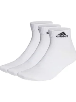 Lot de 3 paires de chaussettes coupe quarter en partie en coton blanc uni