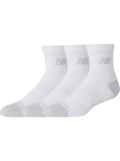Lot de 3 paires de chaussettes basses blanches unies avec logo imprimé