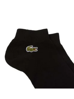 Lot de 3 paires de chaussettes basses en coton mélangé noires unies coupe courte