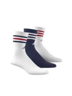 Lot de 3 paires de chaussettes multicolores rayées à coupe haute
