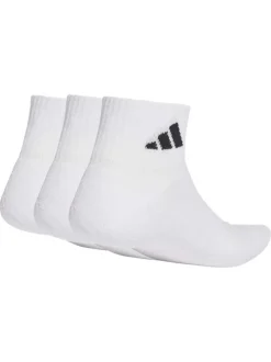 Lot de 3 paires de chaussettes basses blanches pourvues du logo de la marque