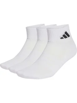 Lot de 3 paires de chaussettes basses blanches pourvues du logo de la marque