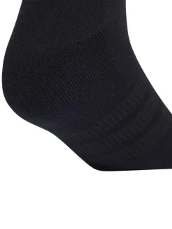 Lot de 3 paires de chaussettes basses noires pourvues du logo de la marque