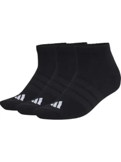Lot de 3 paires de chaussettes basses noires pourvues du logo de la marque