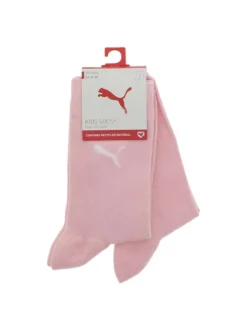 Lot de 2 paires de chaussettes hautes en coton mélangé roses unies