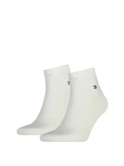 Lot de 2 paires de chaussettes basses Grande Taille blanches en coton mélangé unies