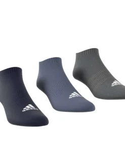 Lot de 3 paires de chaussettes basses multicolores unies avec logo blanc