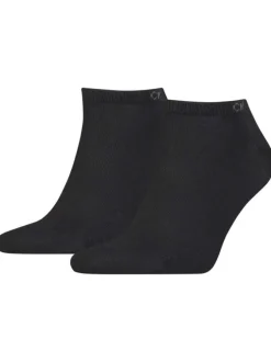 Lot de 2 paires de chaussettes basses en coton mélangé noires