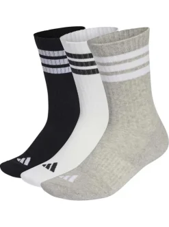 Lot de 3 paires de chaussettes hautes multicolores pourvues du logo de la marque