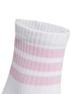 Lot de 3 paires de chaussettes hautes multicolores rayées avec logo