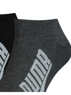 Lot de 2 paires de chaussettes noires unies avec une coupe mi-haute