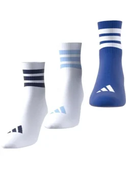 Lot de 3 paires de chaussettes hautes multicolores à rayures
