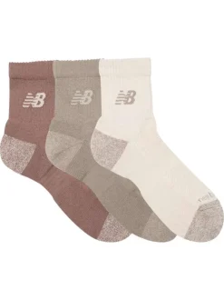 Lot de 3 paires de chaussettes basses multicolores unies avec logo imprimé