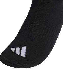 Lot de 3 paires de chaussettes hautes noires pourvues du logo de la marque