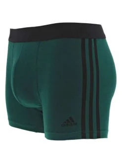 Lot de 3 boxer en coton multicolore uni avec une coupe fermée