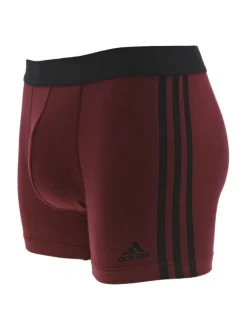 Lot de 3 boxer en coton multicolore uni avec une coupe fermée