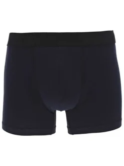 Lot de 3 boxer en coton multicolore uni avec une coupe fermée