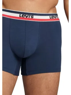Lot de 2 Boxers bicolore marine et gris clair en coton biologique