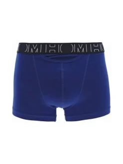 Lot de 2 Boxers classique en coton bleu uni avec une coupe fermée