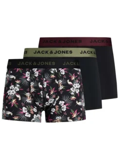 Lot de 3 Boxers classique en coton marine uni avec une taille élastiquée