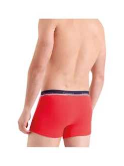 Lot de 2 Boxers classique en coton multicolores unies coupe fermée
