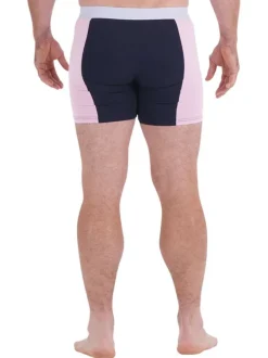 Lot de 2 Boxers classique en coton multicolore uni avec une coupe fermée