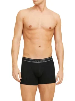 Lot de 3 boxers classique en coton multicolore uni avec une coupe fermée