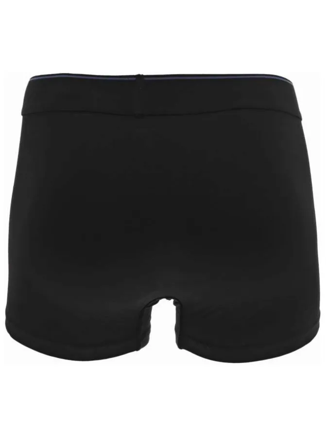 Lot de 3 boxers classique en coton multicolore uni avec une taille élastiquée