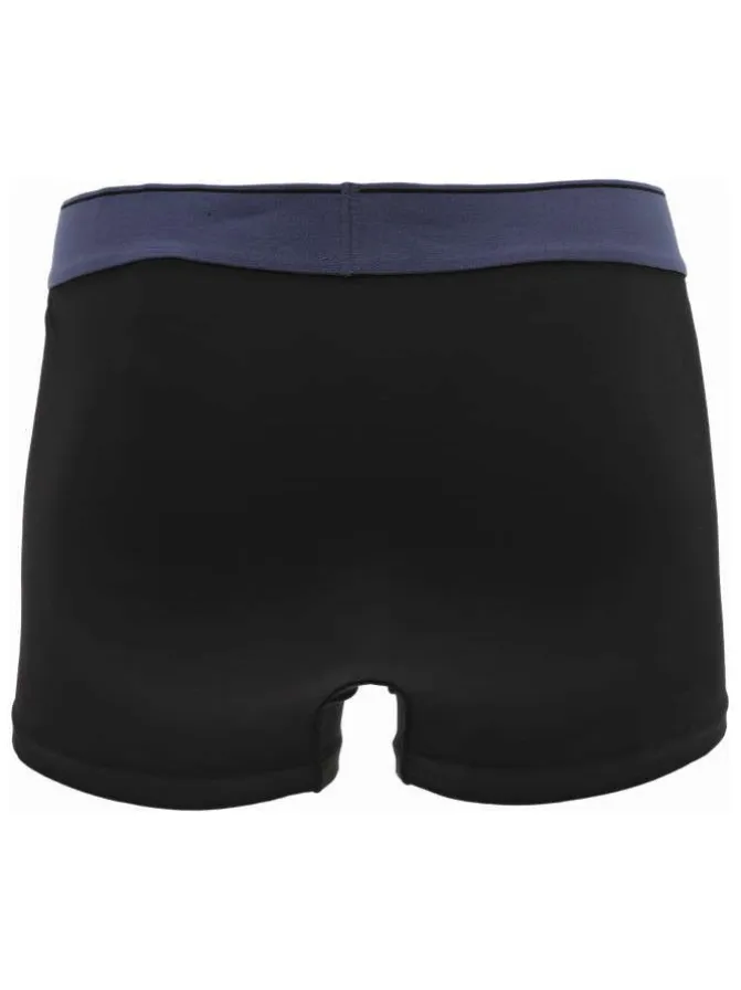 Lot de 3 boxers classique en coton multicolore uni avec une taille élastiquée