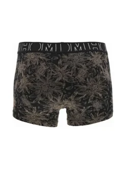 Lot de 2 Boxers classique en coton noir imprimé avec une coupe fermée