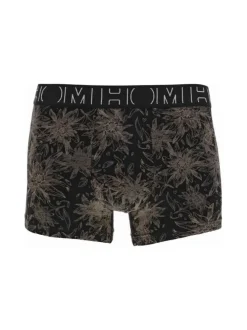 Lot de 2 Boxers classique en coton noir imprimé avec une coupe fermée