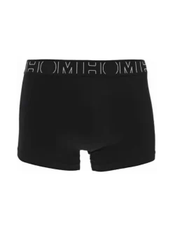 Lot de 2 Boxers classique en coton noir imprimé avec une coupe fermée
