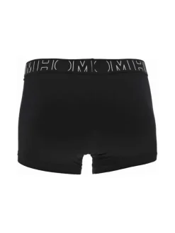 Lot de 2 Boxers classique en coton noir imprimé avec une coupe fermée