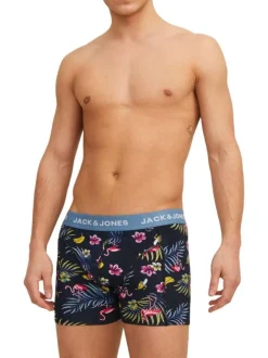 Lot de 3 Boxers classique en coton nuit uni avec une coupe fermée