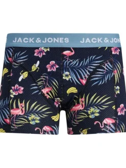 Lot de 3 Boxers classique en coton nuit uni avec une coupe fermée