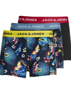 Lot de 3 Boxers classique en coton nuit uni avec une coupe fermée