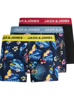 Lot de 3 Boxers classique en coton nuit uni avec une coupe fermée