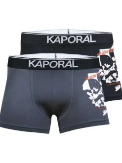 Lot de 2 Boxers classique gris imprimé avec une coupe fermée et une tête de mort floqué
