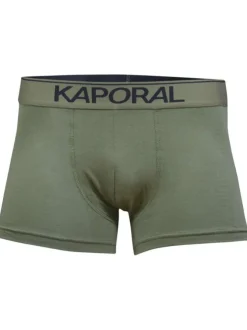 Lot de 2 Boxers classique kaki imprimé avec une coupe fermée et nom de la marque imprimé