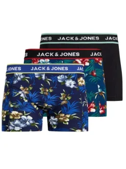 Lot de 3 Boxers classique multicolore uni avec une coupe fermée