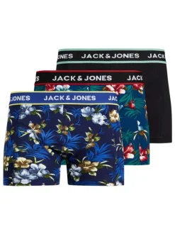Lot de 3 Boxers classique multicolore uni avec une coupe fermée