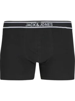Lot de 2 Boxers classique noir uni avec une coupe fermée à taille élastiquée