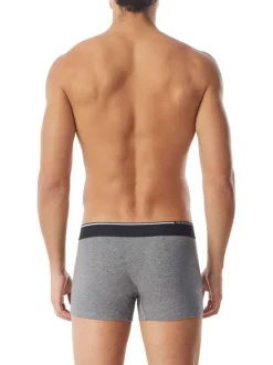 Lot de 2 boxers classiques bicolores, en coton et coupe classique