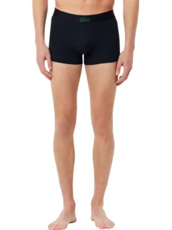 Lot de 3 boxers classiques en coton bicolore à motifs avec le crocodile